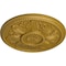 Ekena Millwork Edinburgh Ceiling Medallion (Fits Canopies up to 5 1/4"), Hnd-Painted Pharaohs Gold, 18"OD x 1 3/4"P CM18EDPGS - alternate 3